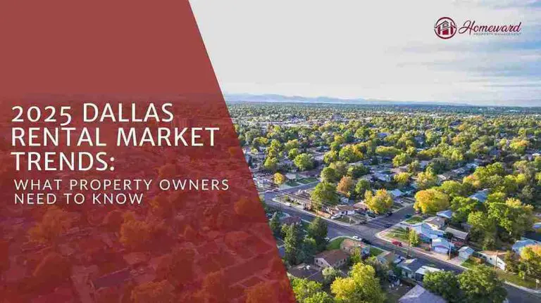 Dallas rental market trends 2025 showing modern apartment complexes and downtown skyline