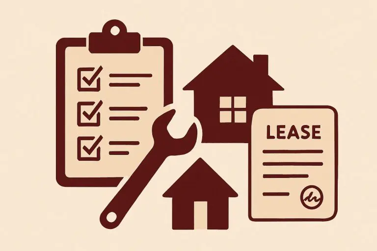 Illustrated overview of what a property manager does, including leasing, maintenance, and rent collection for DFW rental properties